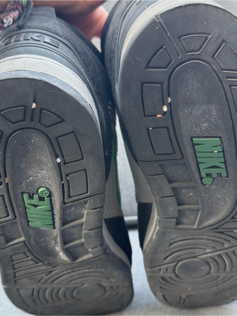 Nike High-Top Sneakers in Black, Gray & Green size 12 used - Picture 5 of 6